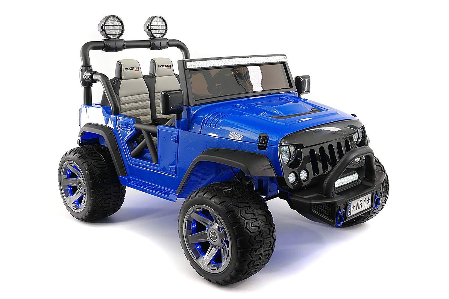 12V Battery Powered Kids Ride-On Truck Jeep with Dual Motors and Remote Control Trend Times 2