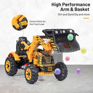 12V Battery-Powered Kids Ride-On Front Loader Excavator Dumper Truck Toy Trend Times 7