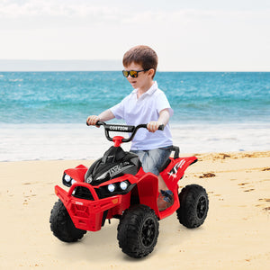 12V Battery-Powered Kids Ride-On ATV with Bright Headlights and Built-in Music Red Trend Times 3