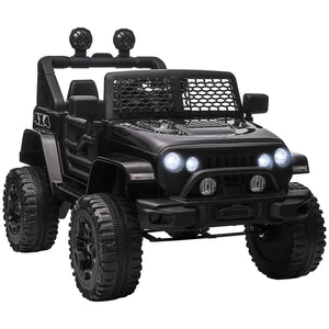 12V Battery-Powered Kids Ride-On Off-Road Truck Toy with Parent Remote Control Black Trend Times 0