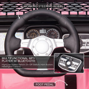 12V Battery-Powered Pink Kids Ride-On Off-Road Truck with Parent Remote Control Trend Times 6