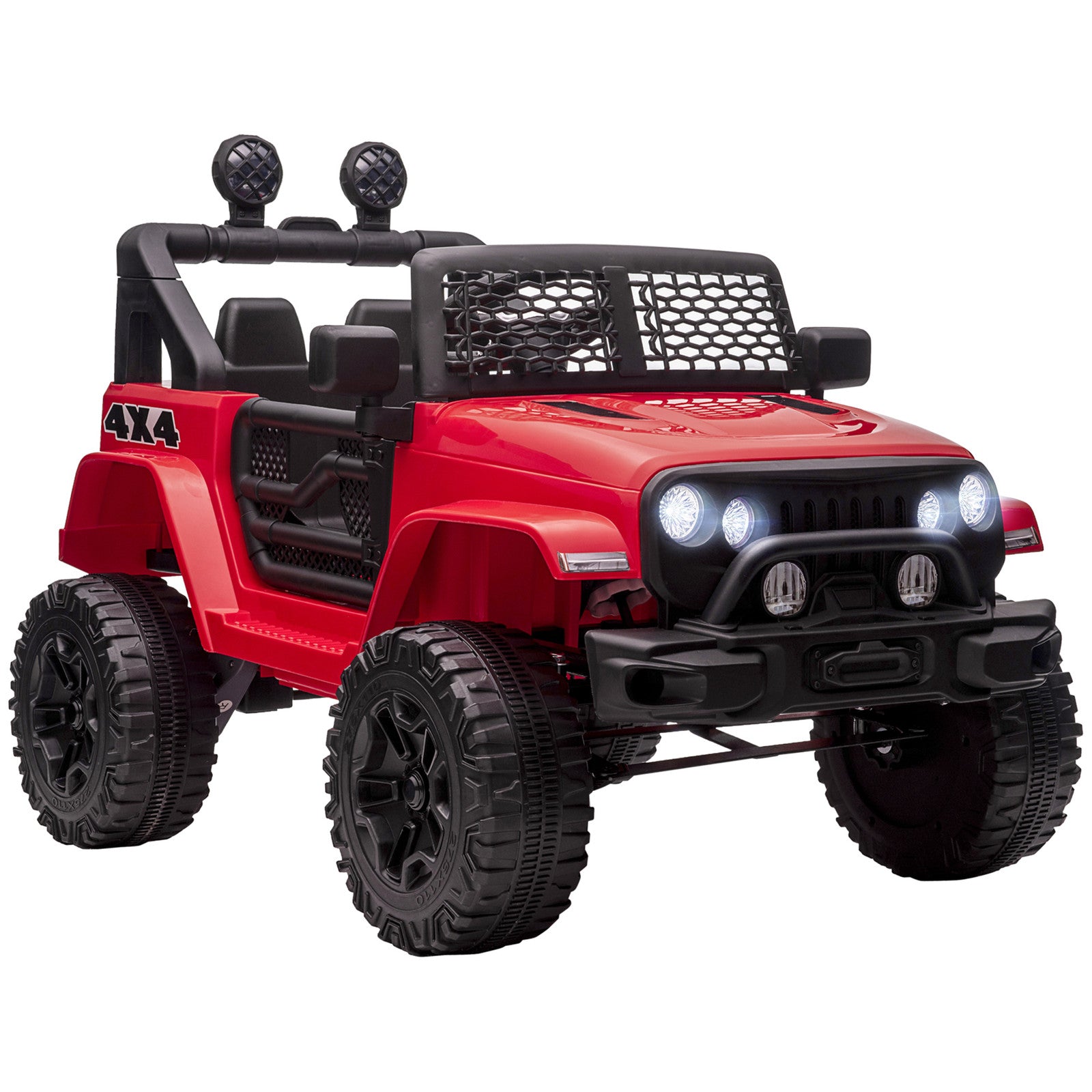 12V Battery-Powered Kids Ride-On Off-Road Truck Toy with Parent Remote Control Red Trend Times 0