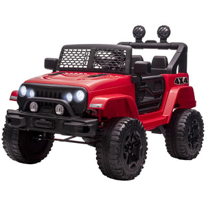 12V Battery-Powered Kids Ride-On Off-Road Truck Toy with Parent Remote Control Red Trend Times 3