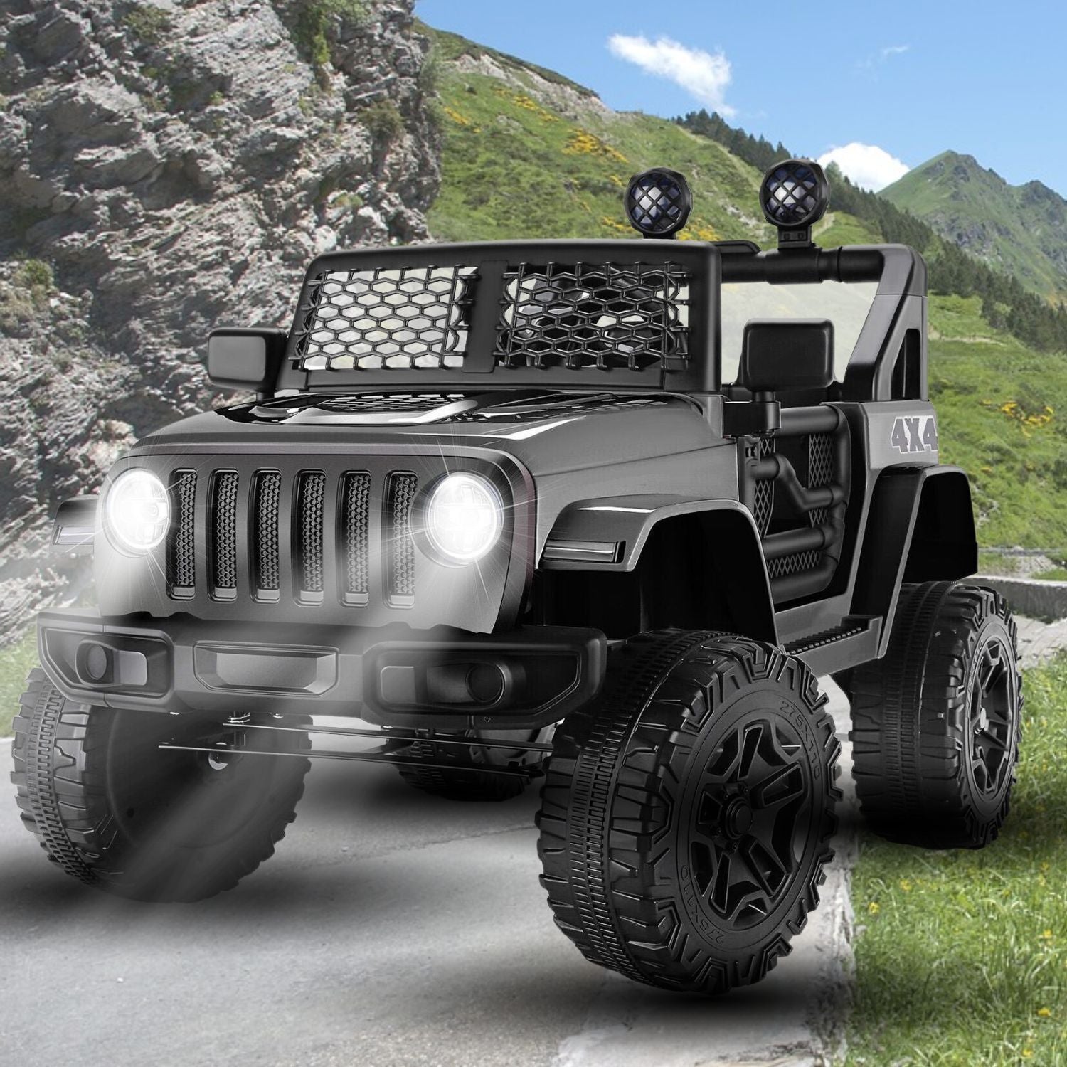 12V Battery-Powered Off-Road Kids Ride-On Truck with Remote Control, LED Lights and MP3 Player Trend Times 1