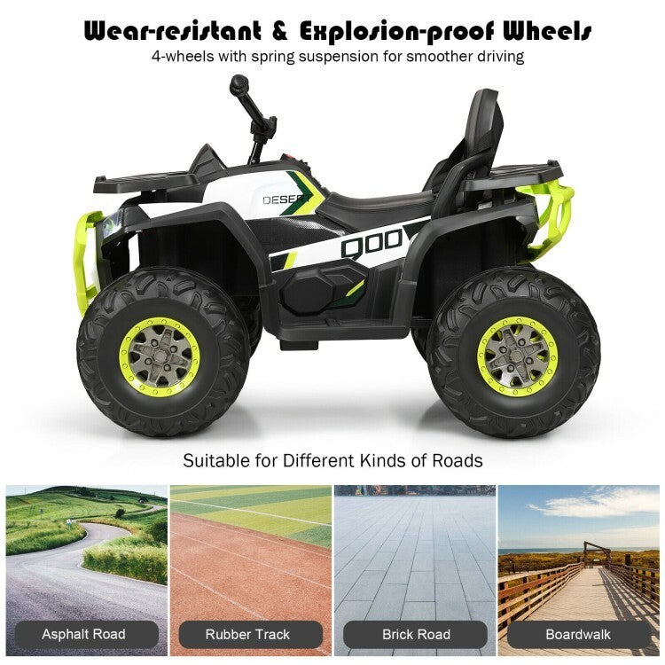 12V Battery-Powered Kids Electric Ride-On ATV with 2 Speeds and LED Lights Trend Times 10