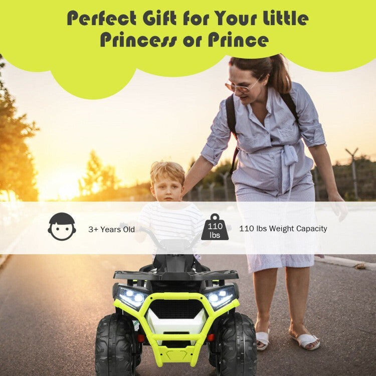 12V Battery-Powered Kids Electric Ride-On ATV with 2 Speeds and LED Lights Trend Times 9