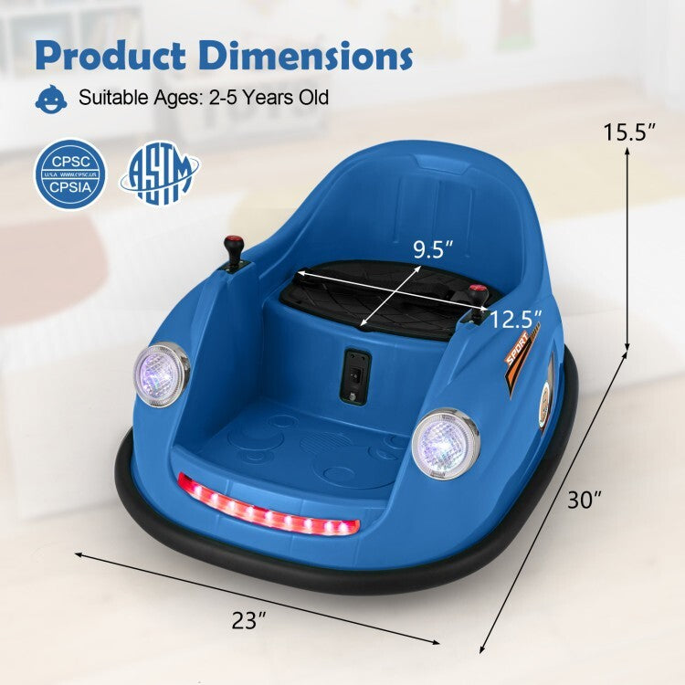 12V Battery-Powered Kids Ride-On Electric Bumper Car with Remote Control Trend Times 2