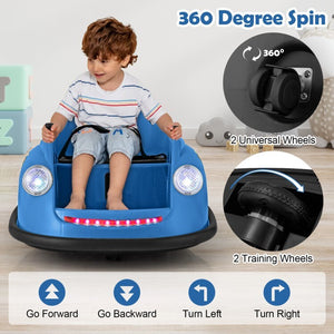 12V Battery-Powered Kids Ride-On Electric Bumper Car with Remote Control Trend Times 6