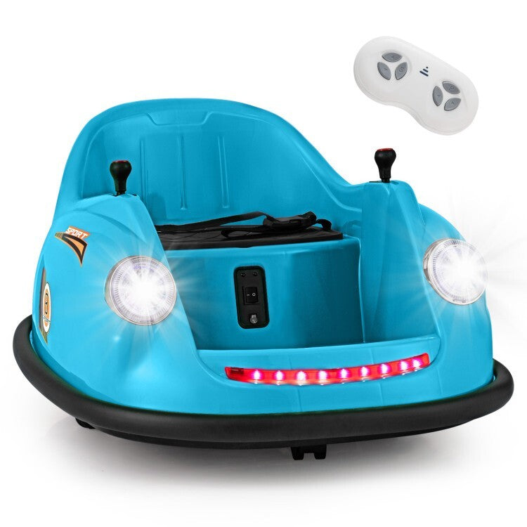 12V Battery-Powered Kids Electric Ride-On Bumper Car with Remote Control Trend Times 3