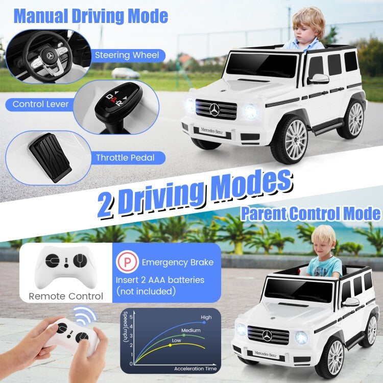 12V Battery-Powered Kids Ride-On Electric Car Toy with Lockable Doors and Safety Belt Trend Times 8