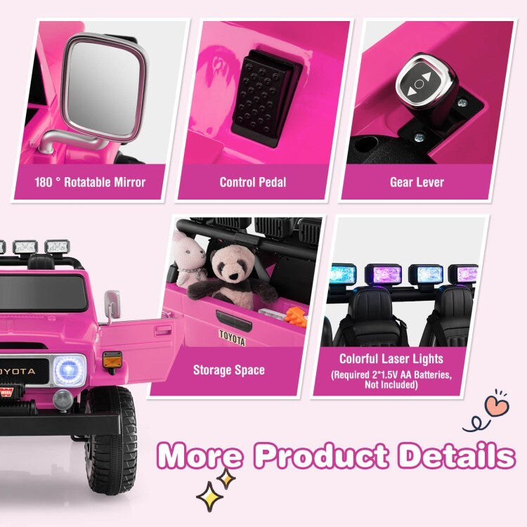12V Battery-Powered 2-Seat Kids Electric Ride-On Toy Car with 2.4G Remote Control Trend Times 10