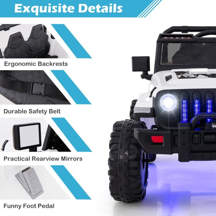 12V Battery Powered Kids Electric Ride-On Toy Car with 2.4G Remote Control Trend Times 7