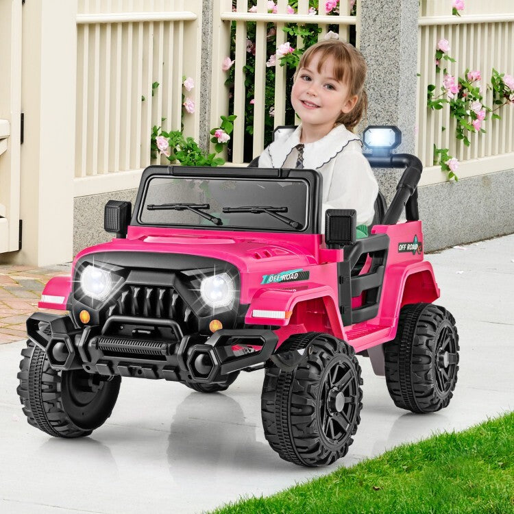 12V Battery-Powered Kids Ride-On Electric Truck Car with Remote Control Gift Trend Times 3