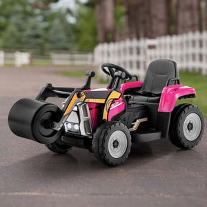 12V Battery-Powered Kids Ride-On Road Roller with 2.4G Remote Control Trend Times 1