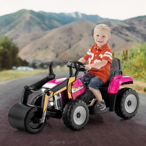 12V Battery-Powered Kids Ride-On Road Roller with 2.4G Remote Control Trend Times 3