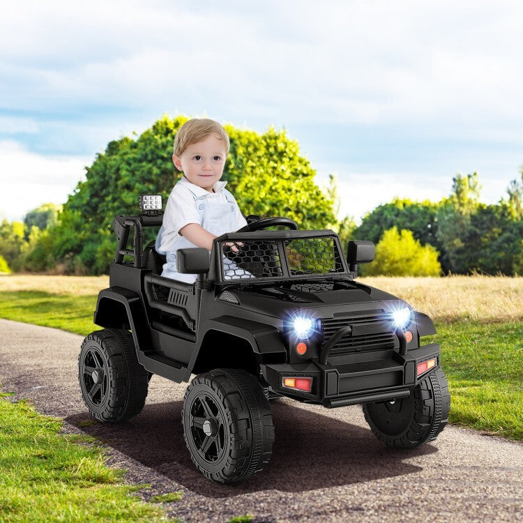 12V Battery Powered Kids Ride On Truck Car with Remote Control and Headlights Trend Times 1