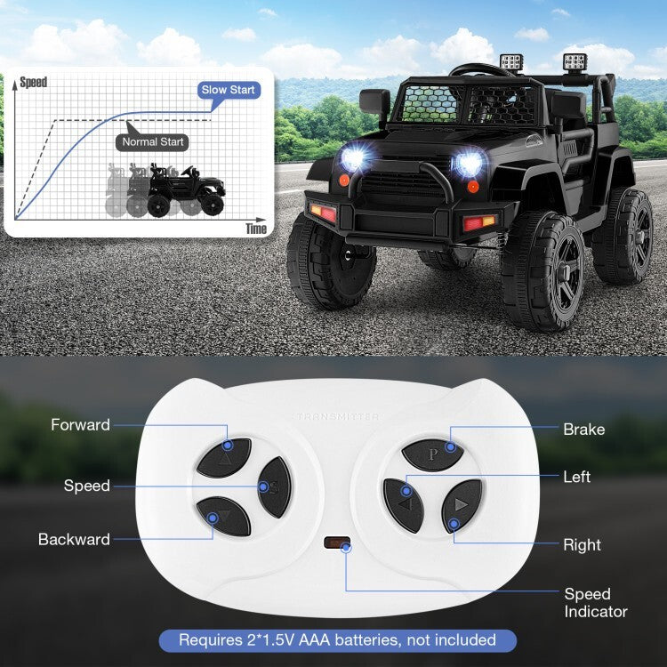 12V Battery Powered Kids Ride On Truck Car with Remote Control and Headlights Trend Times 5