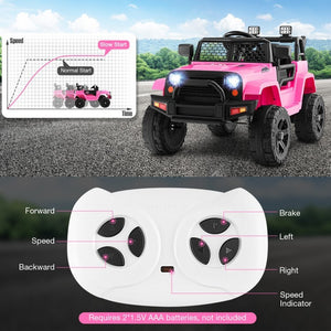 12V Battery Powered Kids Ride-On Truck with Remote Control and Headlights Trend Times 5