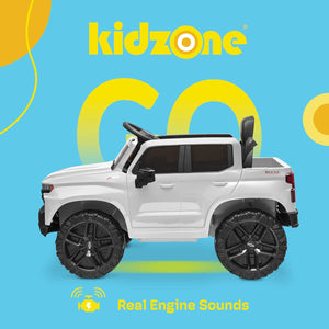 12V Battery Powered Licensed Chevrolet Silverado Trail Boss LT Kids Ride-On Truck Trend Times 1