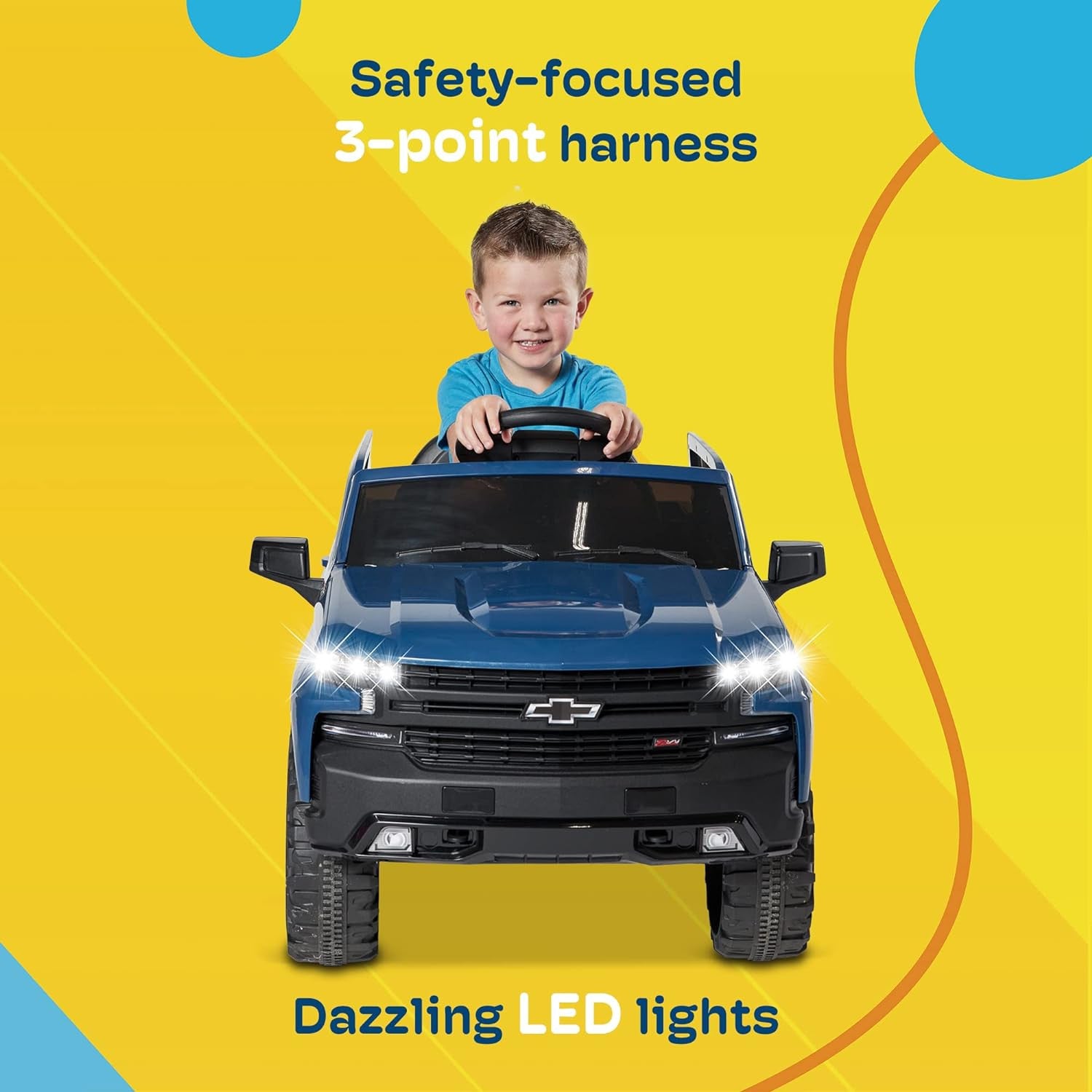 12V Battery Powered Licensed Chevrolet Silverado Trail Boss LT Kids Ride-On Truck Trend Times 2