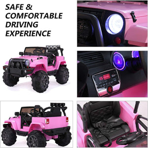 12V Battery-Powered Pink Electric Toy Car for Kids with Remote Control Trend Times 4