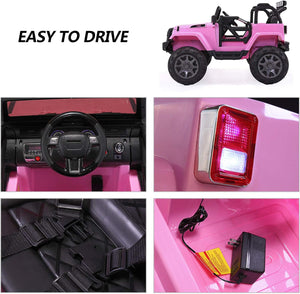 12V Battery-Powered Pink Electric Toy Car for Kids with Remote Control Trend Times 5