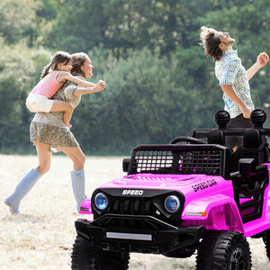 12V Battery Powered Kids Electric Ride-On Truck Car with 3 Adjustable Speeds Trend Times 4