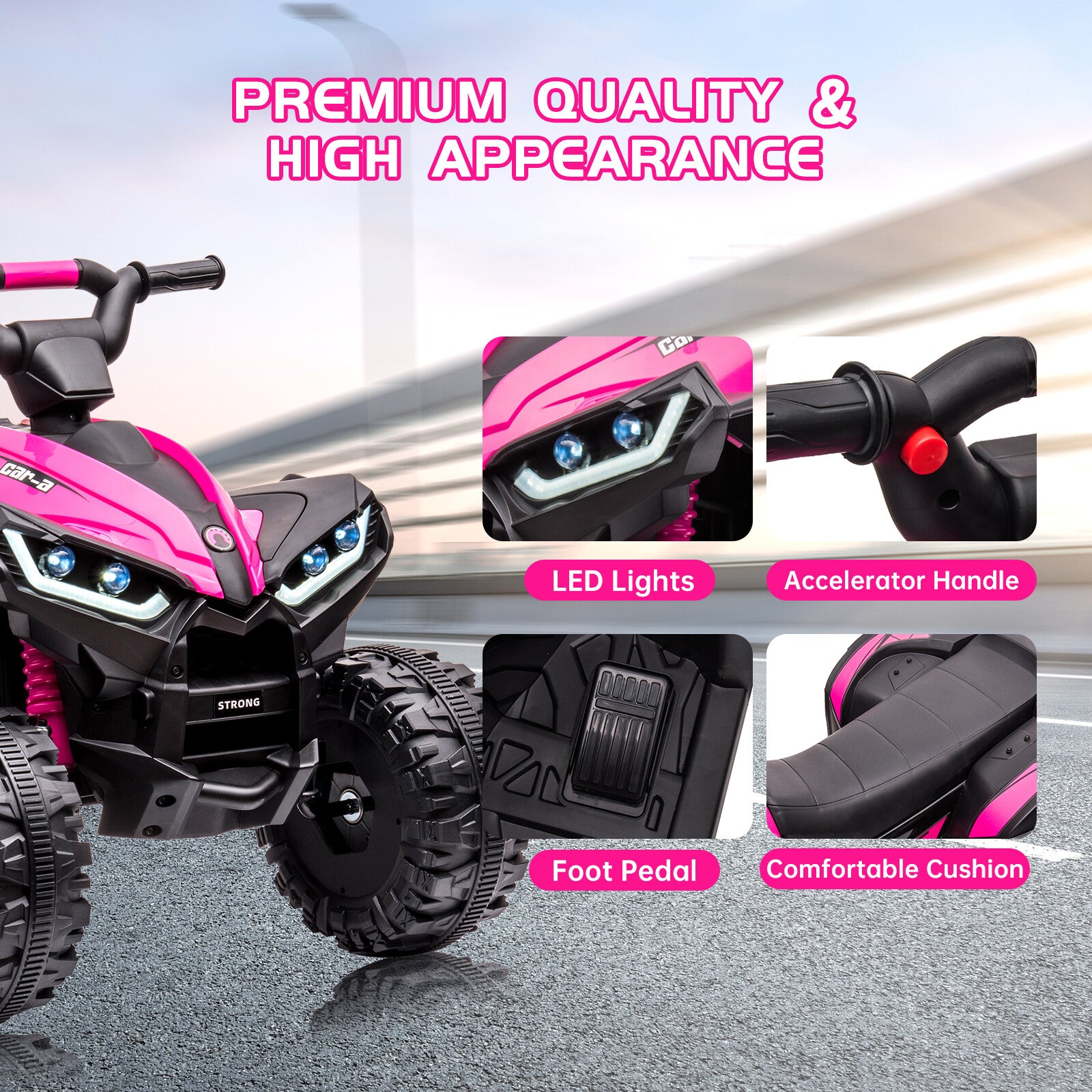 12V Battery Powered Electric Ride-On Car Truck with 4 Wheels for Kids Trend Times 14