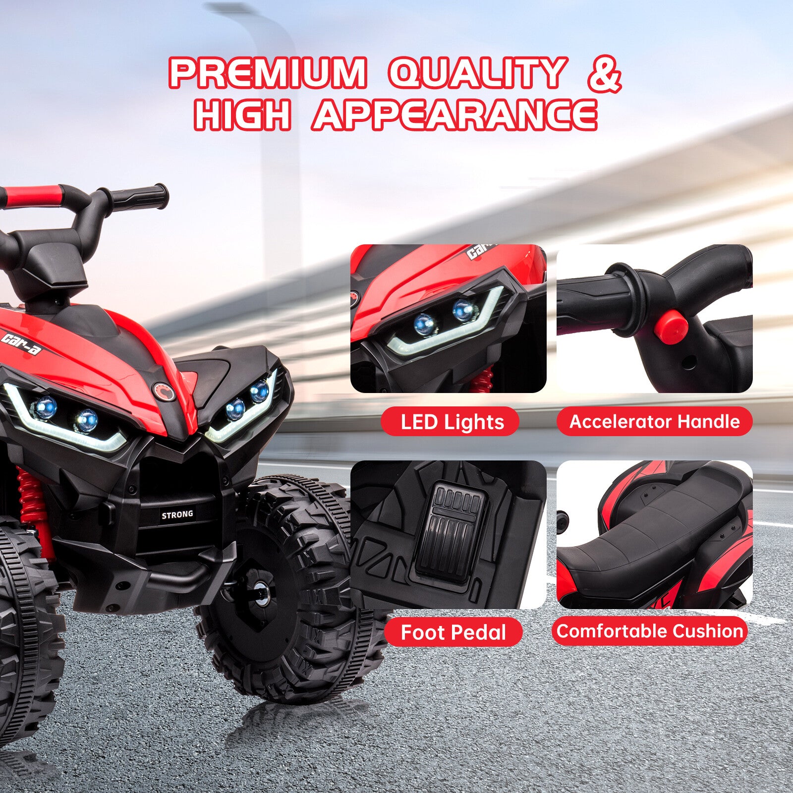 12V Battery Powered Electric Ride-On Car Truck with 4 Wheels for Kids Trend Times 6
