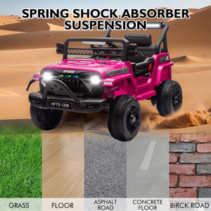 12V Battery-Powered Ride-On Toy Truck for Kids with Remote Control, LED Lights, and Music Trend Times 13