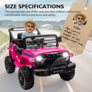 12V Battery-Powered Ride-On Toy Truck for Kids with Remote Control, LED Lights, and Music Trend Times 15