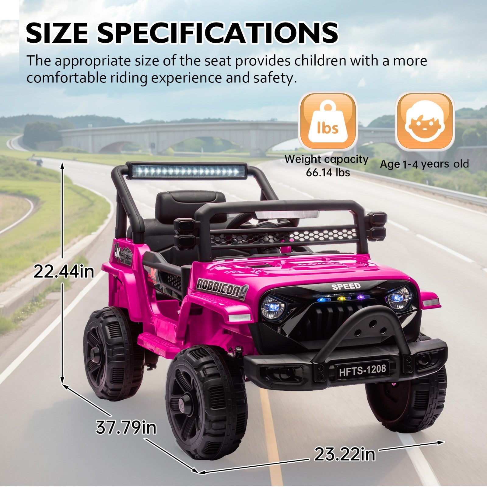 12V Battery-Powered Ride-On Toy Truck for Kids with Remote Control, LED Lights, and Music Trend Times 9