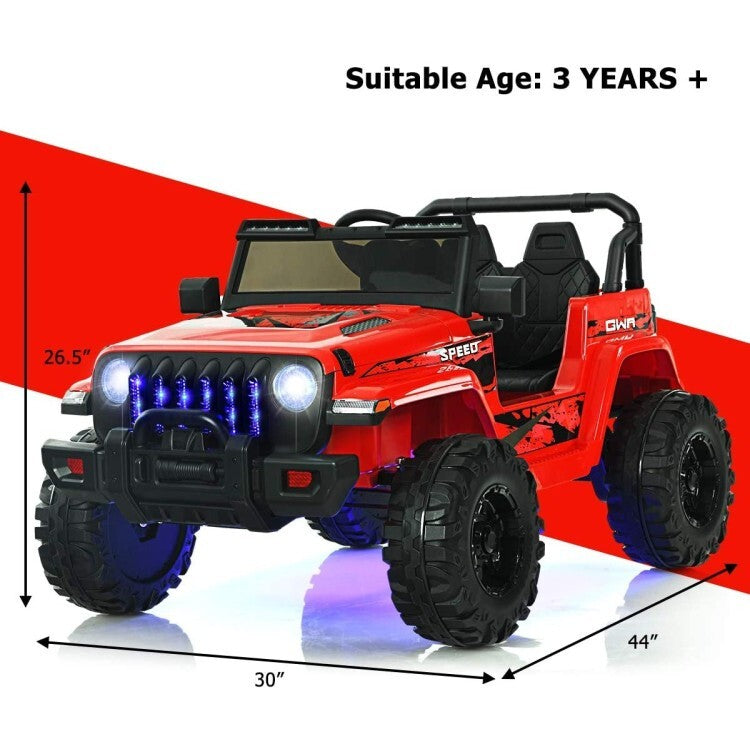 12V Battery-Powered Electric Ride-On Car for Kids with 2.4G Remote Control and Wheels Trend Times 2