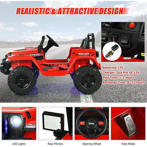 12V Battery-Powered Electric Ride-On Car for Kids with 2.4G Remote Control and Wheels Trend Times 3