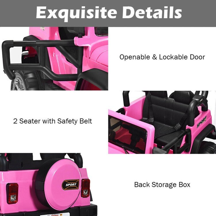 12V Rechargeable Kids Ride-On Car Truck with Remote Control and Storage Compartment Trend Times 10
