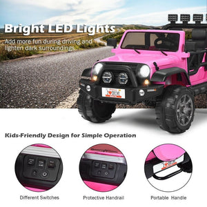 12V Rechargeable Kids Ride-On Car Truck with Remote Control and Storage Compartment Trend Times 7