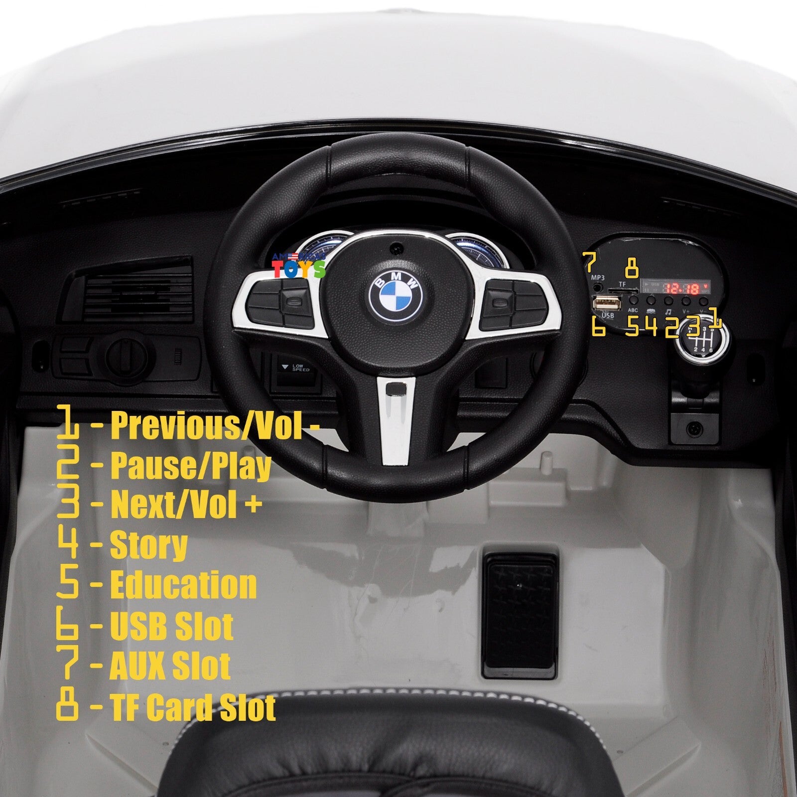 12V Battery-Powered Remote Control Ride-On Car with MP3 and Licensed BMW Design in Multiple Colors Trend Times 7
