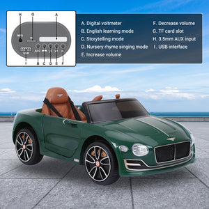 12V Bentley Style Electric Ride-On Car for Kids with Remote Control Trend Times 1