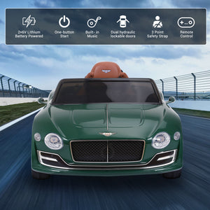 12V Bentley Style Electric Ride-On Car for Kids with Remote Control Trend Times 2