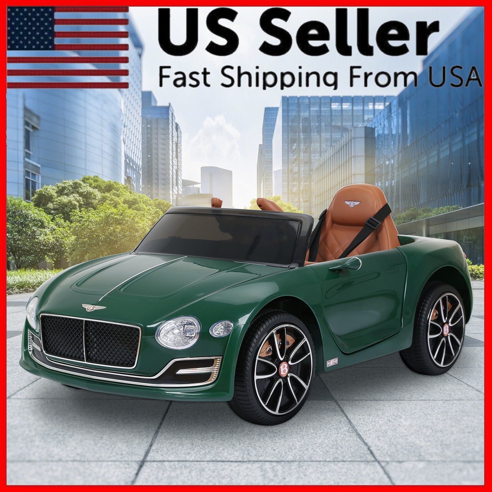 12V Bentley Style Electric Ride-On Car for Kids with Remote Control Trend Times Variant 0