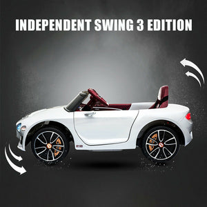 12V Bentley-Style Electric Ride-On Toy Car with Remote Control and LED Lights for Kids Trend Times 2