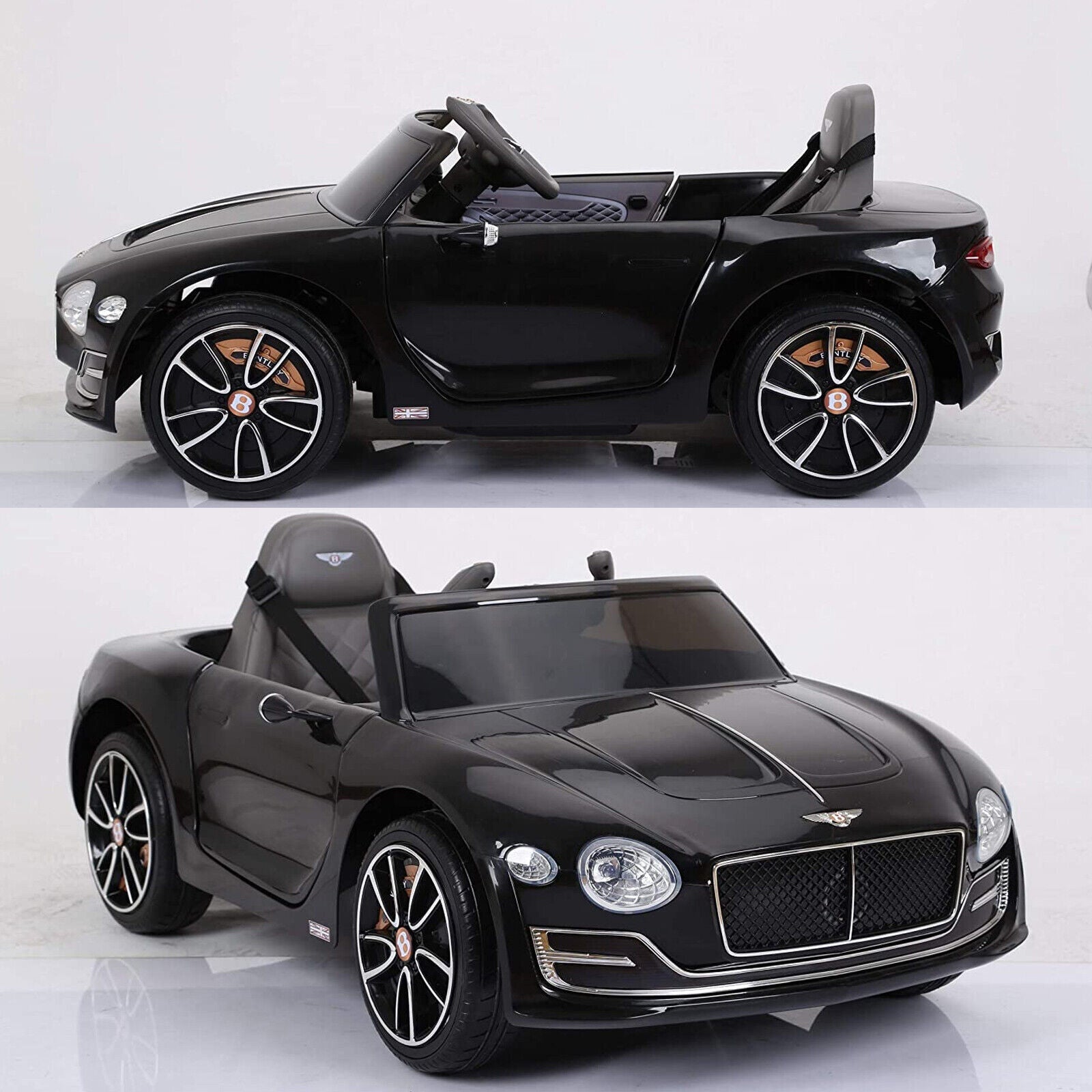 12V Licensed Bentley-Style Kids Ride-On Car with Remote, MP3, and LED Lights Trend Times 3