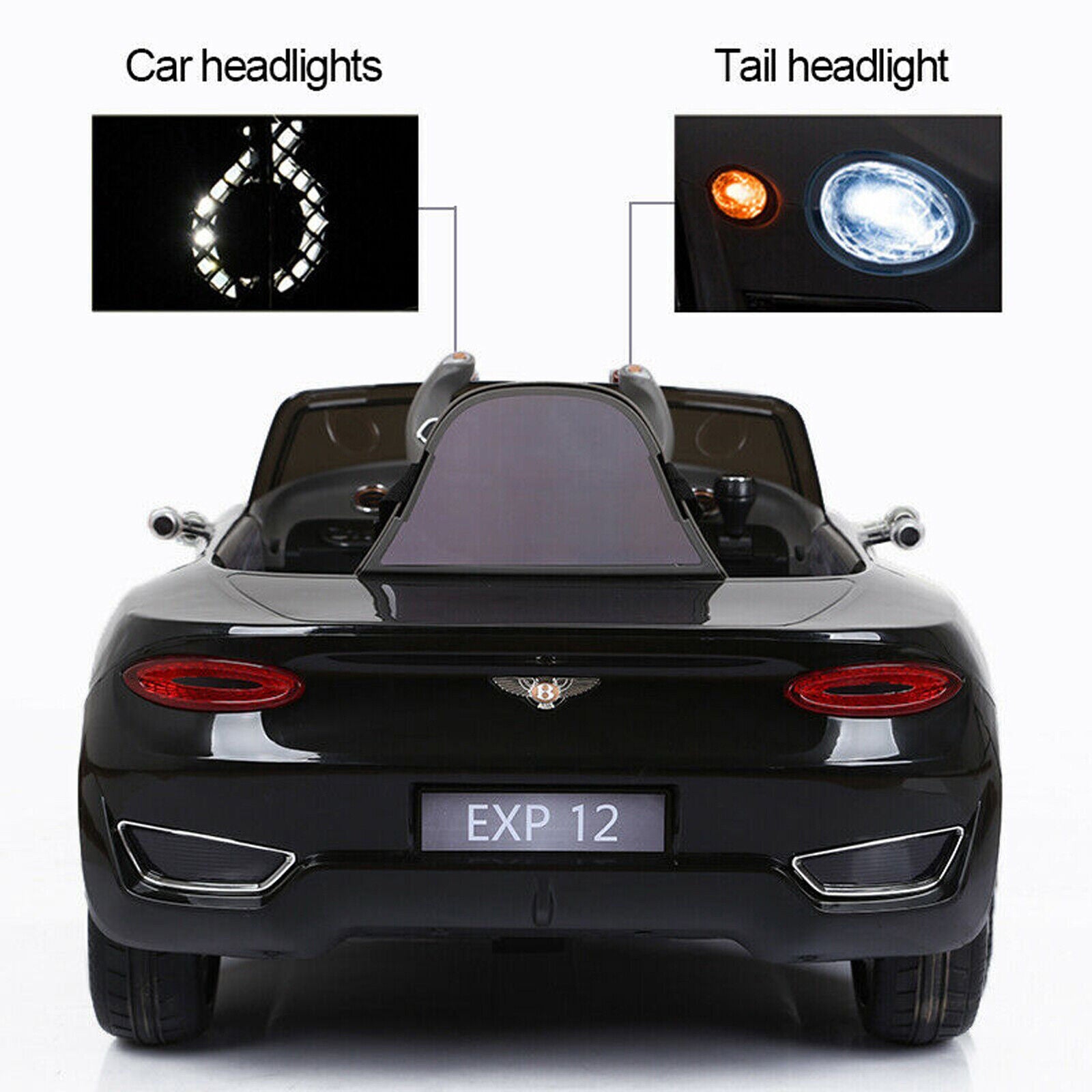 12V Licensed Bentley-Style Kids Ride-On Car with Remote, MP3, and LED Lights Trend Times 6