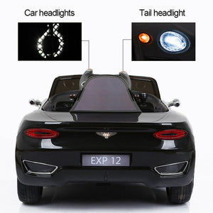 12V Licensed Bentley-Style Kids Ride-On Car with Remote, MP3, and LED Lights Trend Times 6