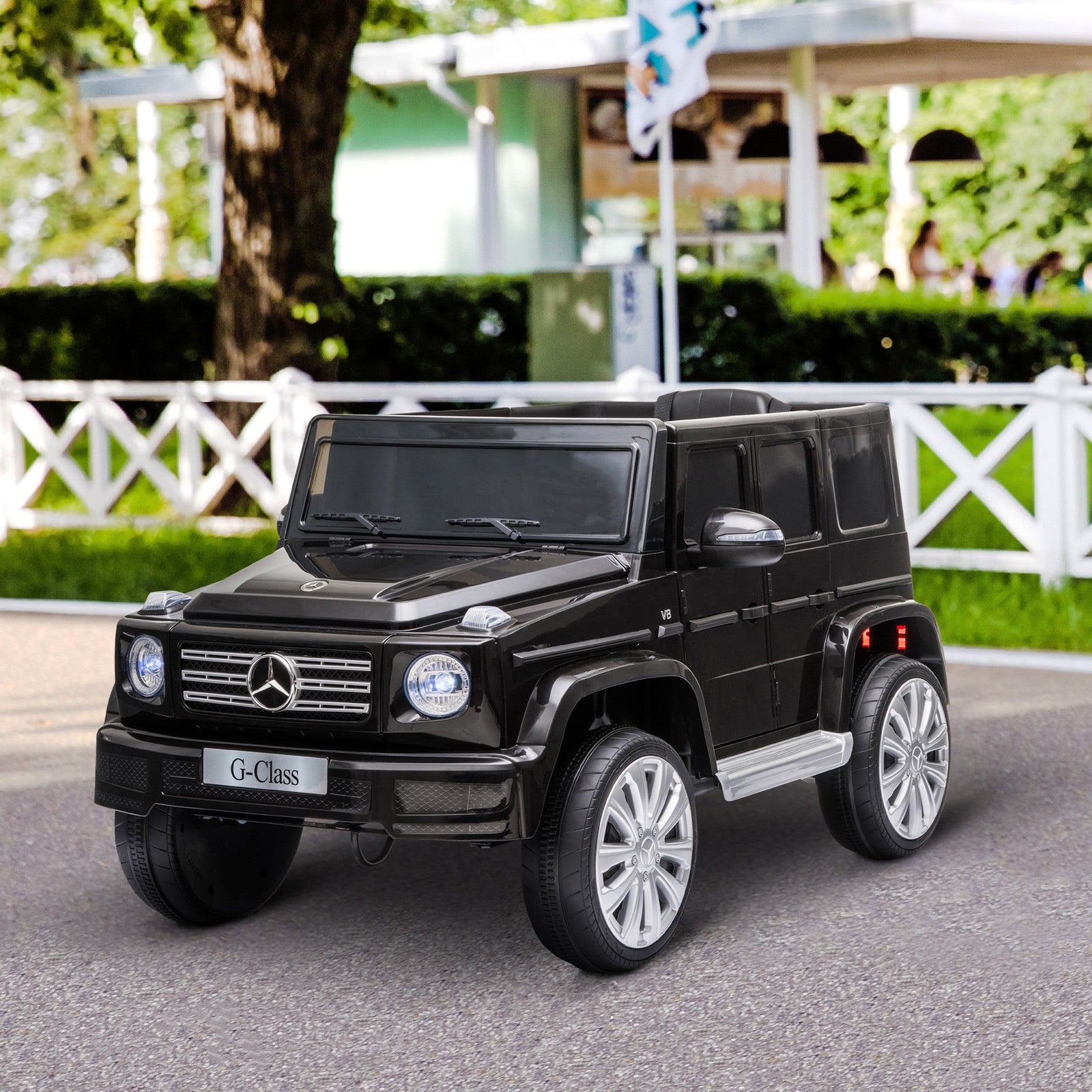 12V Licensed Kids Electric Benz G500 Car with Remote Control Black Trend Times 0
