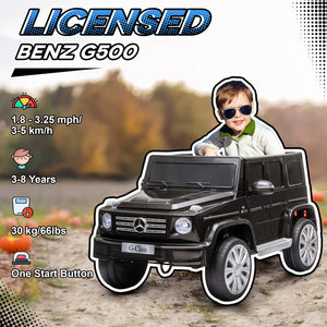 12V Licensed Kids Electric Benz G500 Car with Remote Control Black Trend Times 5