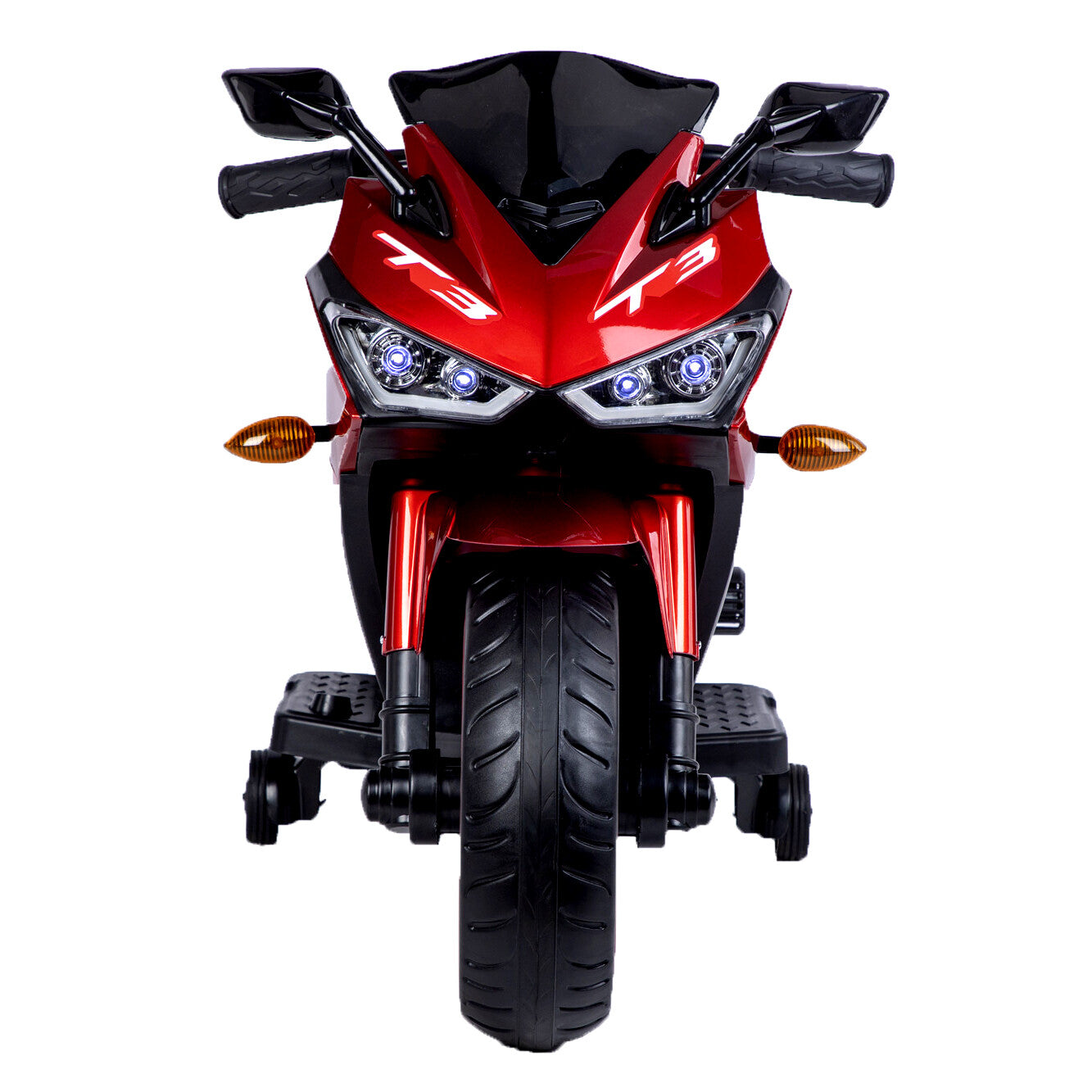 12V Kids Motorcycle Ride-On Toy with Training Wheels and Manual Throttle for Boys and Girls Trend Times 4