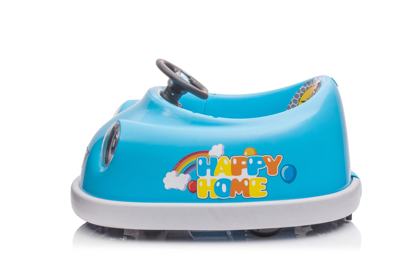 12V Kids Bumper Car with Dining Tray, USB Music, Safety Bumper, and Dual Motor Trend Times 2