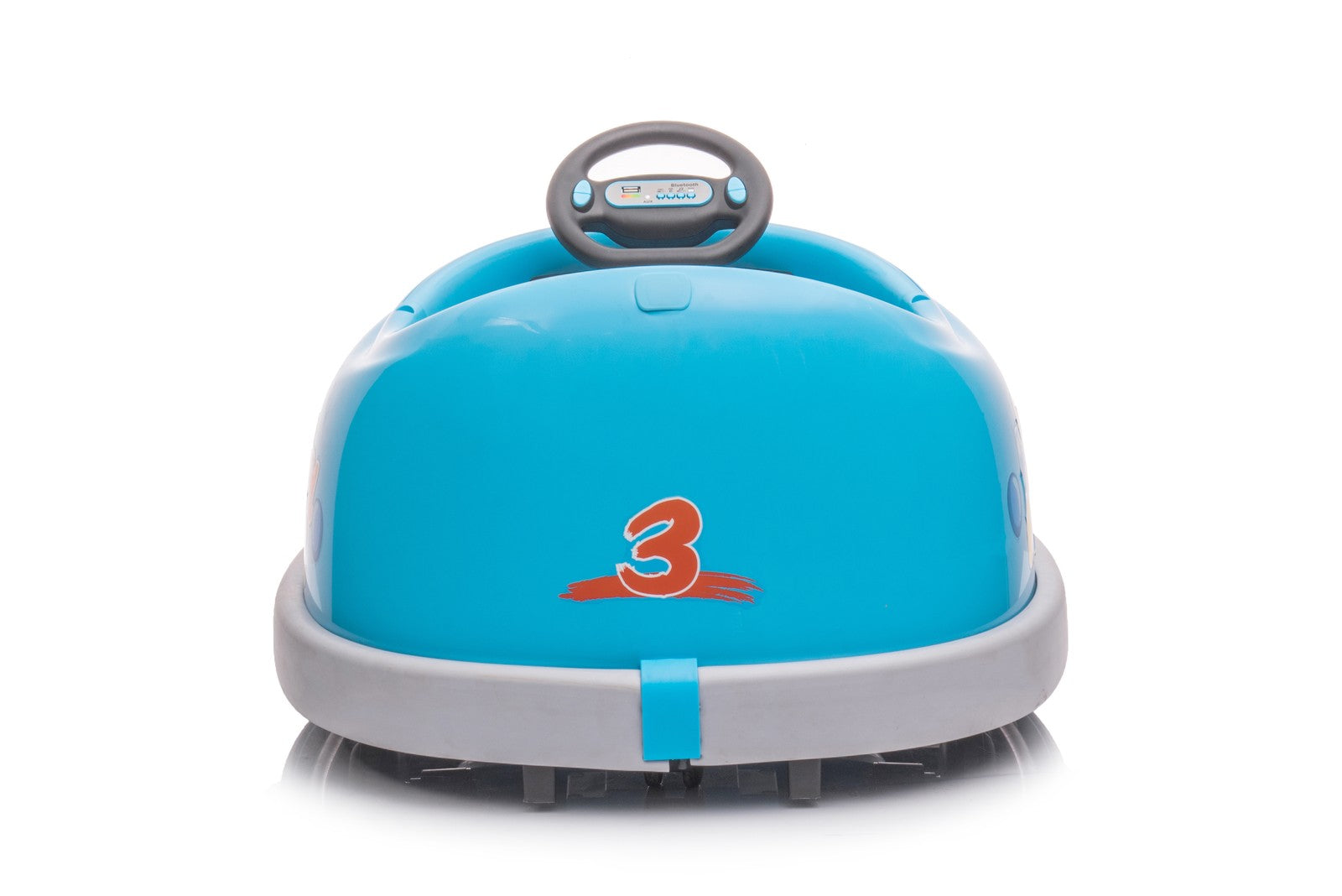 12V Kids Bumper Car with Dining Tray, USB Music, Safety Bumper, and Dual Motor Trend Times 4