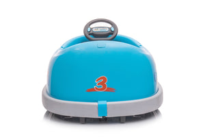 12V Kids Bumper Car with Dining Tray, USB Music, Safety Bumper, and Dual Motor Trend Times 4